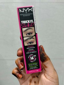 NYX Thick It.Stick It! Eyebrow Mascara Shade-Black
