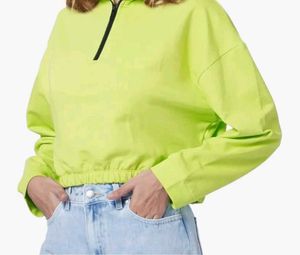 Women&#39;s Cotton High Neck Sweatshirt