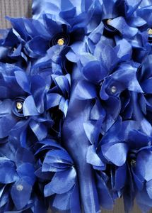 Blue Flower Girl Dress