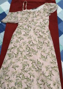 Floral Shoulder Strap Dress