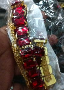 Elegant Ruby Red 4-Piece Jewelry Set