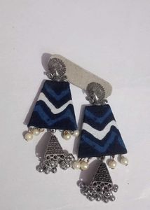 4 COMBO BOHEMIAN FABRIC EARRINGS