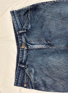 Stylish Unisex Blue Bootcut Denim Jeans
