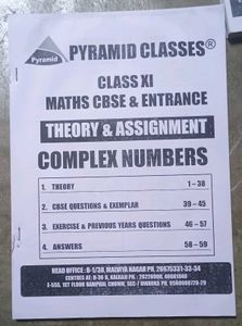 Class XI JEE Exam Notes with questions