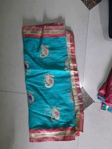 Pink Green Panjabi Suit