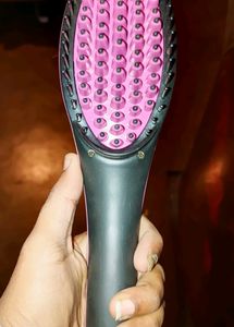 Hair Straighting Heating Brush With Box
