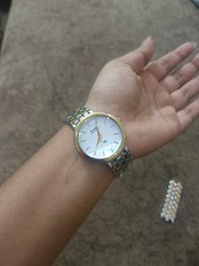 HMT Silver Snake Chain Watch