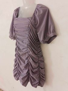 DOUBLE RUCHED BODYCON DRESS
