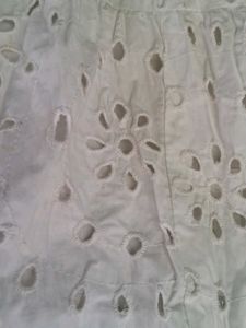 White Eyelet Maxi Skirt