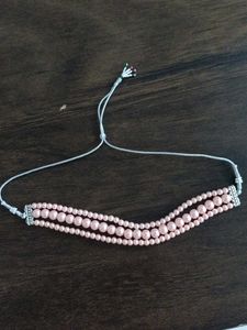 Pink Pearl Triple Layer Choker