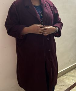 Warm Long Wine Overcoats
