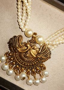 beautiful  white  beads chains