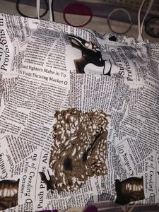 Newspaper Print Crop Top