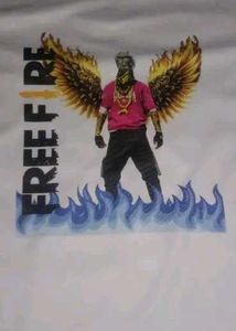 Free Fire Half Sleeve Kids Tshirt