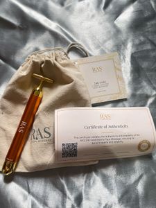 T Shape Electric Face Massager 24k Gold