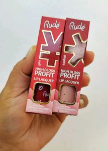 Set Of 2 | Rude Cosmetics Lip Lacquer