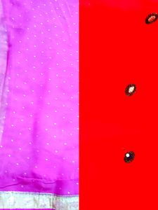 Pink &amp; Yellow Saree 2