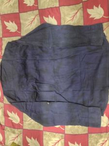 Stylish Navy Blue Shirt White marks ( style)