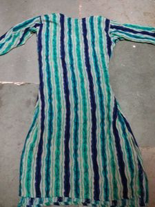 Striped Green &amp; Blue Kurta