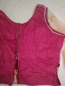 Maroon Embroidery Lehanga And Blouse