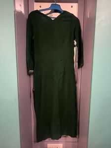 Green Embroidered Kurti
