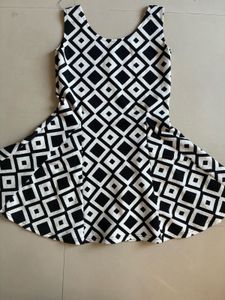 Black &amp; White Diamond Dress