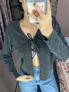 Black Shimmer Cardigan