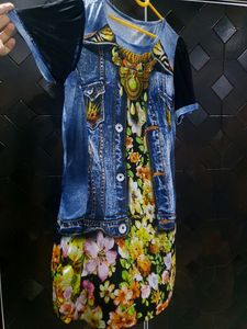 DENIM PRINTED TOP 😍