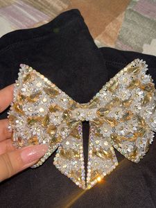 Beaded Bow Hair Clip