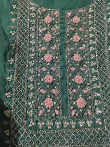 Green kurta set