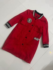 Red Varsity Style Dress
