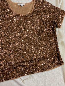 🤎Sequin Brown Top🤎