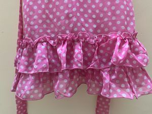 Pink Polka Dot Ruffle Mini Dress