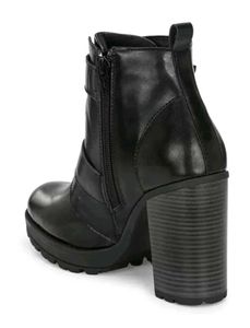 El Paso Buckled Platform Heel Boot