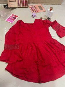 Red Embellished Top