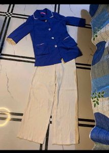 Kids Blue Blazer & Pant Set