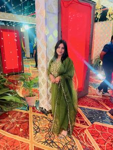Green Embroidered Kurti