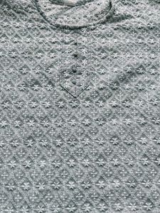 Embroidered Cotton Kurta