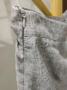 Formal Grey Pencil Skirt
