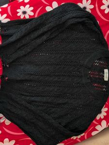 Black knit sweater
