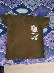 Olive Short Tee