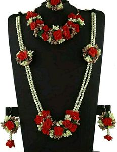 Artificial Flower Jewellery Set