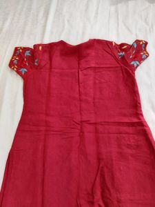 BIBA Embroidered Kurta Set With Dupatta