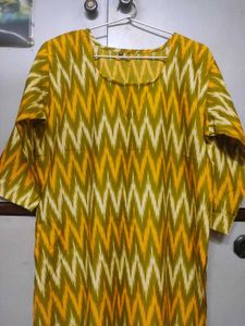 Yellow green kurti