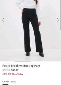 Black Bootcut Pants