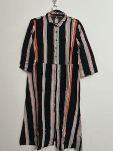 Striped Shirt Dress