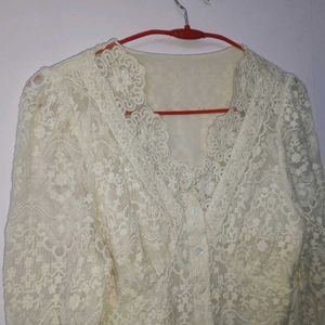 Off White Stylish Top