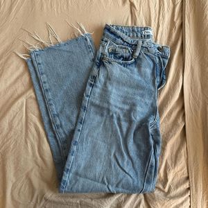 Zara Straight High Rise Jeans
