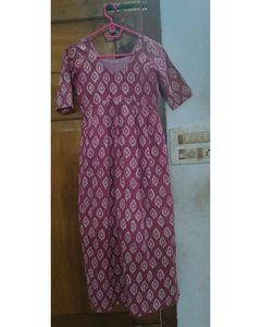 Women Mauve Colour V- Neck A Line Top