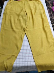 Embroidered Mustard Kurti